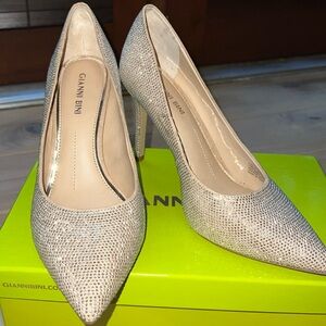 Gianni Bini Maxxa Rhinestone Spanish Sand High Heel 8.5